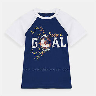 TRG Goal Little Tiger Sleeves Royal Blue Tshirt 4627
