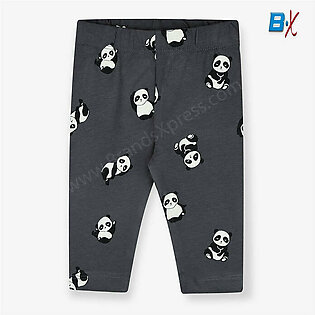 KP Panda Printed Dark Grey Legging 9016