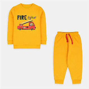 B.X Firefighter Yellow Terry Track Suit 7628