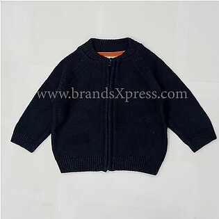 ZR Front Zip Blue Sweater 10418