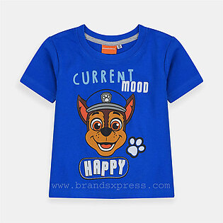 NKL Current Mood Happy Dog Printed Dark Sky Shirt 4808
