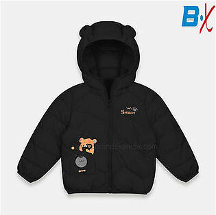 D.KIDS Lets Shower Bears Black Puffer Jacket 9921
