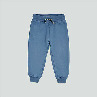 Bab Clb Mid Blue Contrast Cord Trouser 2556