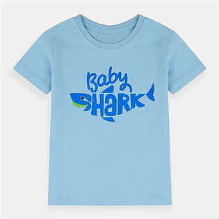 B.X Baby Shark Print Light Blue Tshirt 4983
