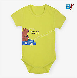 B.X GOTTA SCOOT Bear Fluorescent Green Body Suite 9346