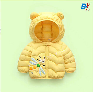 HT Dragon Fly Yellow Puffer Jacket 10104