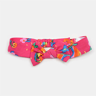 Blue Zoo Colorful Bow Shocking Pink Head Band 8974