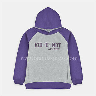 KID-U-NOT APPAREL Grey And Purple Hoodie 2899
