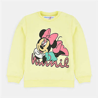 B.X Minnie Mouse Lemon Yellow Sweatshirt 3228