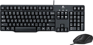Logitech MK100 Classic USB Desktop Keyboard & Mouse Combo