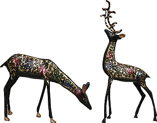 Gazing Deers Decorative Figurine