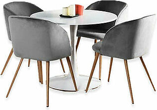 Nickle Dining Set - Grey and White