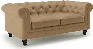 Valerie 2 Seater Sofa - Beige Leatherite
