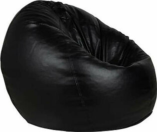 LEXAVI Brand  Faux Leather Bean Bag Filled with Beans Ready to Use 4XL   Black  Amazonin Home  Kitchen