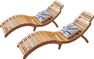 Lilieum Wood Chaise Lounge