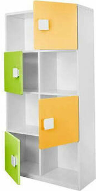 Balderrama Book shelf in Yellow and Green Colour