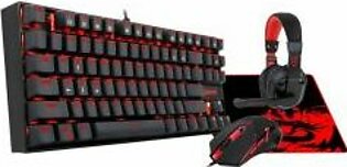 Redragon K552-BB 2 4 in 1 Combo - Mechanical Gaming Keyboard & Mouse