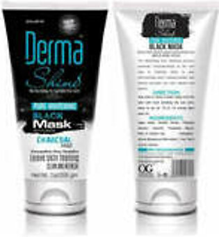 Derma Shine Pure Whitening Black Mask Charcoal Extract