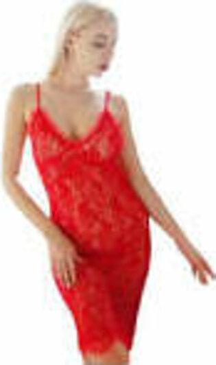 Sexy Nighty Bridal Nighty Net Nightdress Red Nighty Beautiful Semi Transparent Night Gown