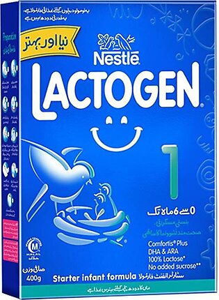 Nestle Lactogen 1 For 0 To 6 Month Baby - 400 Grams