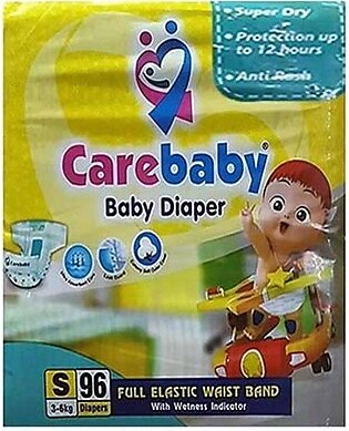 Carebaby Diapers Mega Pack Small Size - Pack of 96 Pcs