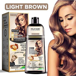 Bolan Clinic Light  Brown Instant Hair Color Shampoo + Conditioner