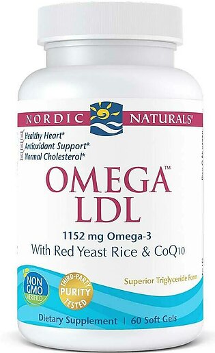 Omega Ldl With Red Yeast Rice Powder 60 Softgels