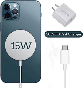 15W Magnetic Wireless Charger Qi Certified Fast Charging Pad