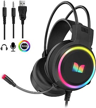 Monster RGB Gaming Headphone 2 Pin And USB For Light