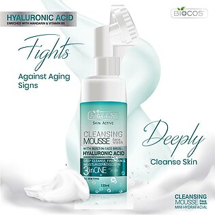 Biocos Hyaluronic Facial Cleansing Mousse Face Wash - 120ML