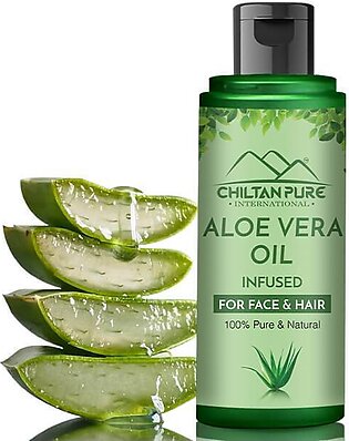 Chiltan Pure Aloe Vera Oil - Rejuvenates Your Skin & Hair Cells
