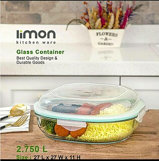 Limon 2.750 ml Glass Containers, Microwave Oven Save