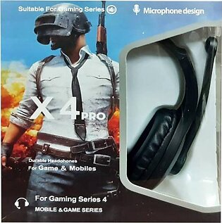 Wired Gaming Headphone PUBG X4 Pro With Noise Cancellation Mic