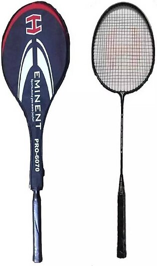 Eminent Pro-6070 Single Badminton Racket - Black