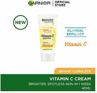 Garnier- Skin Active Bright Complete Cream, 40ml - For Brighter Skin