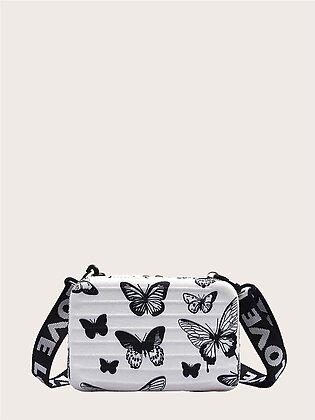 Girls Butterfly Graphic Crossbody Bag - FD
