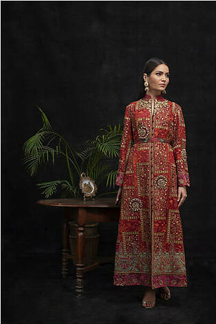 Shamaeel - Art of Carpets of Safavid Red Box Luxury Coat