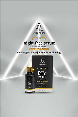 Aijaz Aslam - Sylver Night Face Serum anti-aging | night routine