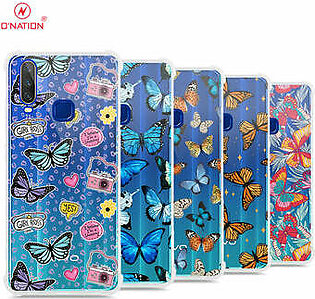 Vivo Y17 Cover - O'Nation Butterfly Dreams Series - 9 Designs - Clear Phone Case - Soft Silicon Borders