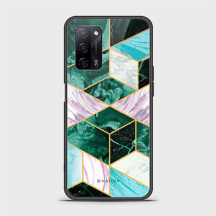 Oppo A55 5G Cover - O'Nation Shades of Marble Series - HQ Ultra Shine Premium Infinity Glass Soft Silicon Borders Case