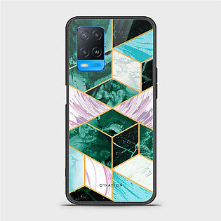 Oppo A54 4G Cover - O'Nation Shades of Marble Series - HQ Ultra Shine Premium Infinity Glass Soft Silicon Borders Case