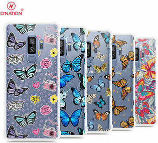 Samsung Galaxy S9 Plus Cover - O'Nation Butterfly Dreams Series - 9 Designs - Clear Phone Case - Soft Silicon Bordersx