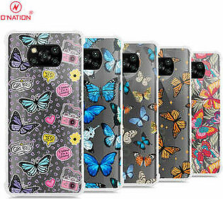 Xiaomi Poco X3 Pro Cover - O'Nation Butterfly Dreams Series - 9 Designs - Clear Phone Case - Soft Silicon Borders