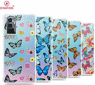 Vivo V23e Cover - O'Nation Butterfly Dreams Series - 9 Designs - Clear Phone Case - Soft Silicon Borders