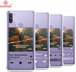 Samsung Galaxy A11 Cover - Personalised Album Art Series - 4 Designs - Clear Phone Case - Soft Silicon Borders