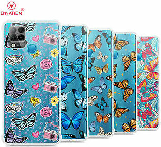 Infinix Hot 10s Cover - O'Nation Butterfly Dreams Series - 9 Designs - Clear Phone Case - Soft Silicon Borders