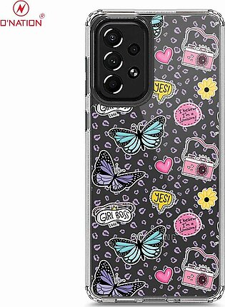 Samsung Galaxy A73 5G Cover - O'Nation Butterfly Dreams Series - 9 Designs - Clear Phone Case - Soft Silicon Borders
