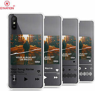 Xiaomi Redmi 9A Cover - Personalised Album Art Series - 4 Designs - Clear Phone Case - Soft Silicon Borders