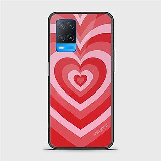 Oppo A54 4G Cover - O'Nation Heartbeat Series - HQ Ultra Shine Premium Infinity Glass Soft Silicon Borders Case (Fast Delivery)