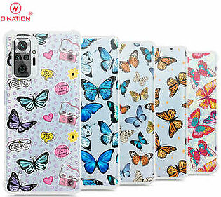 Xiaomi Redmi Note 10 Pro 4G Cover - O'Nation Butterfly Dreams Series - 9 Designs - Clear Phone Case - Soft Silicon Borders